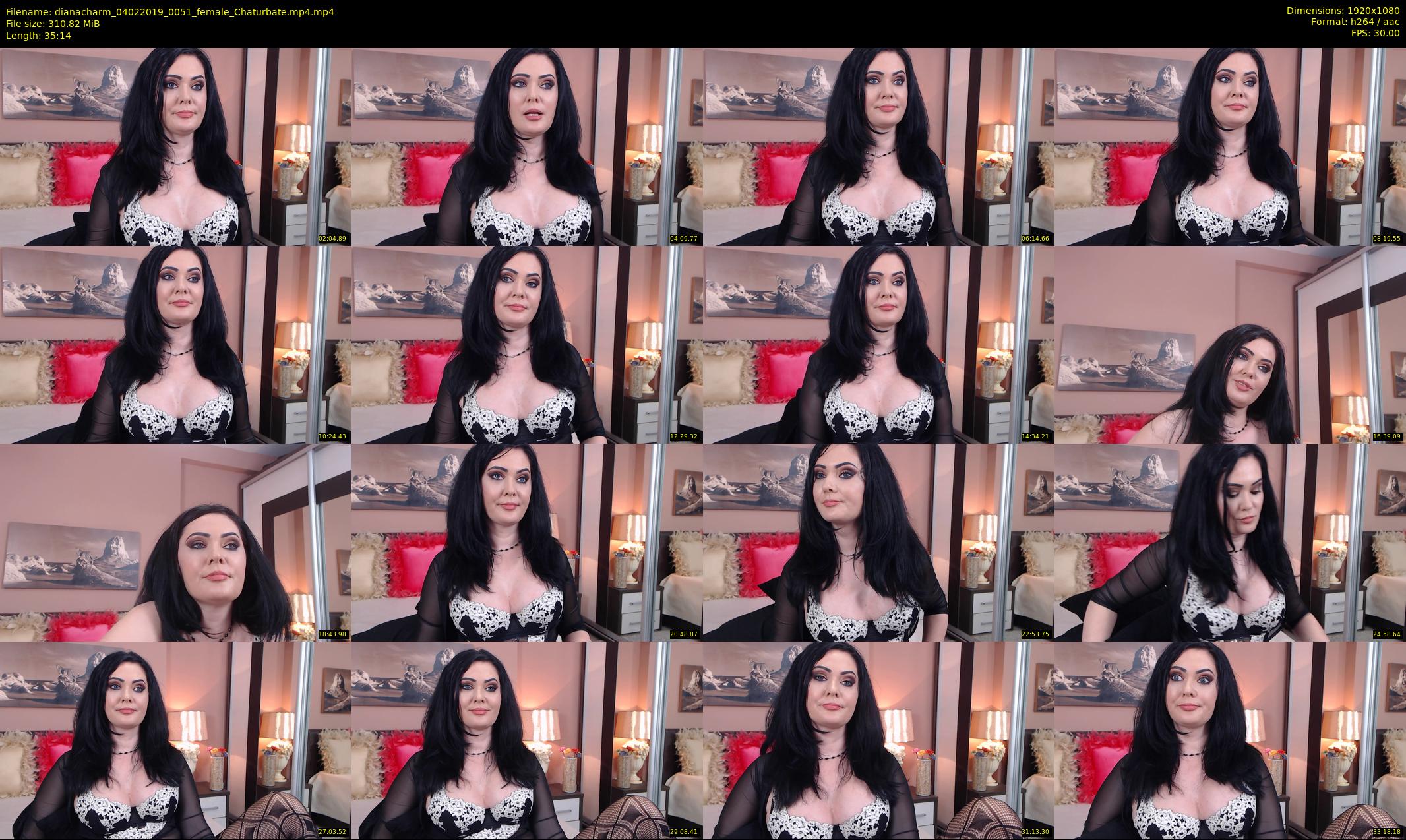 dianacharm — 36 minute Chaturbate female cam show recording, 1080p, Feb 4, 2019