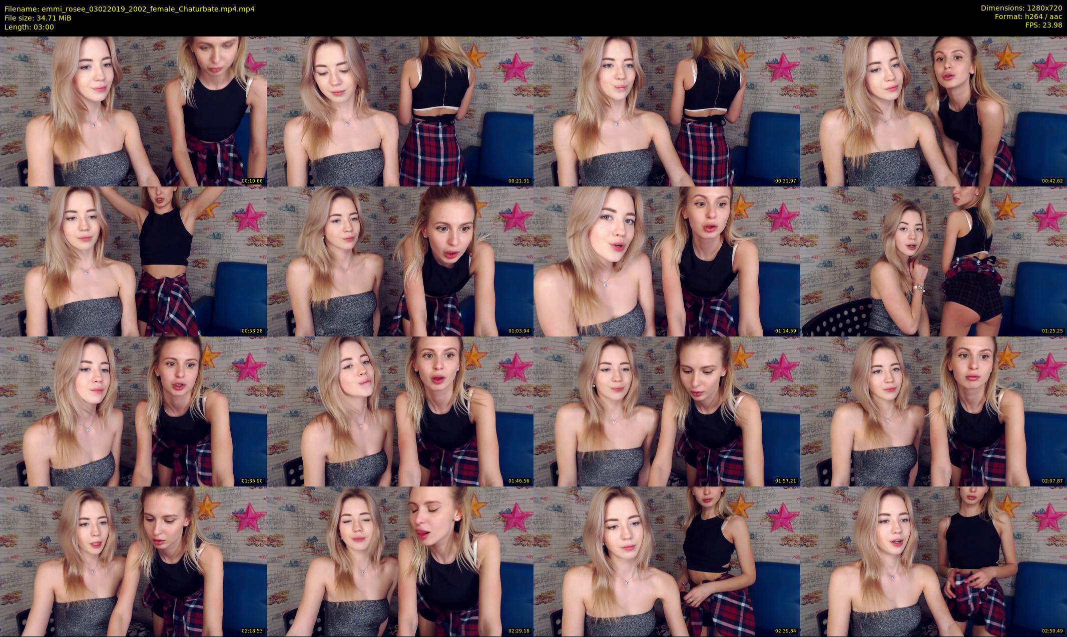 emmi_rosee — 3 minute Chaturbate female cam show recording, 720p, Feb 3, 2019