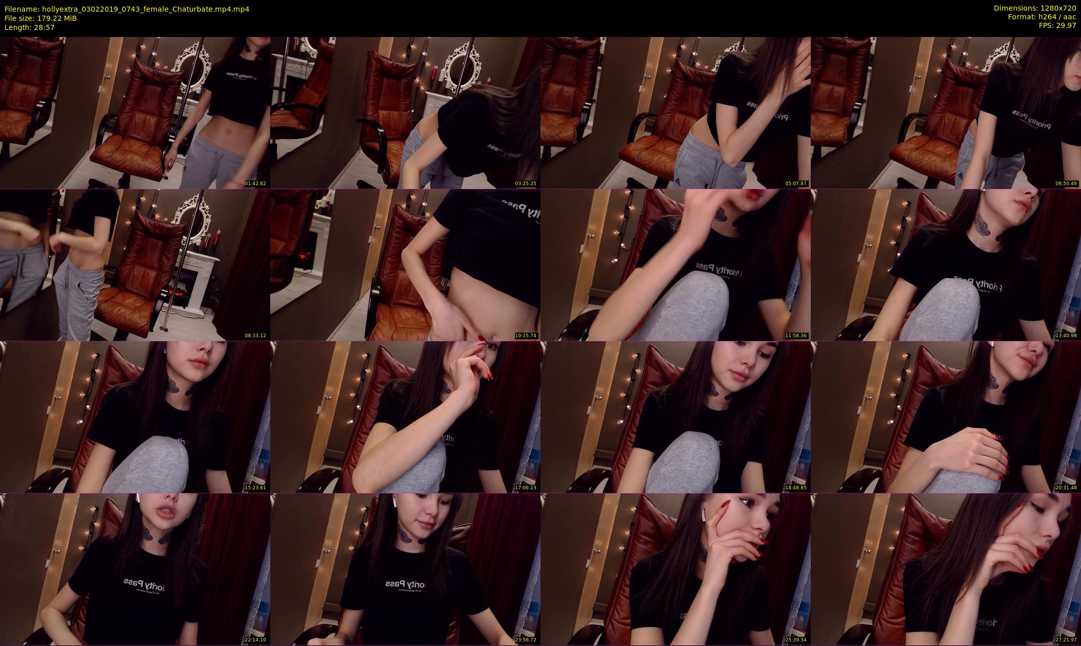 hollyextra — 29 minute Chaturbate female cam show recording, 720p, Feb 3, 2019