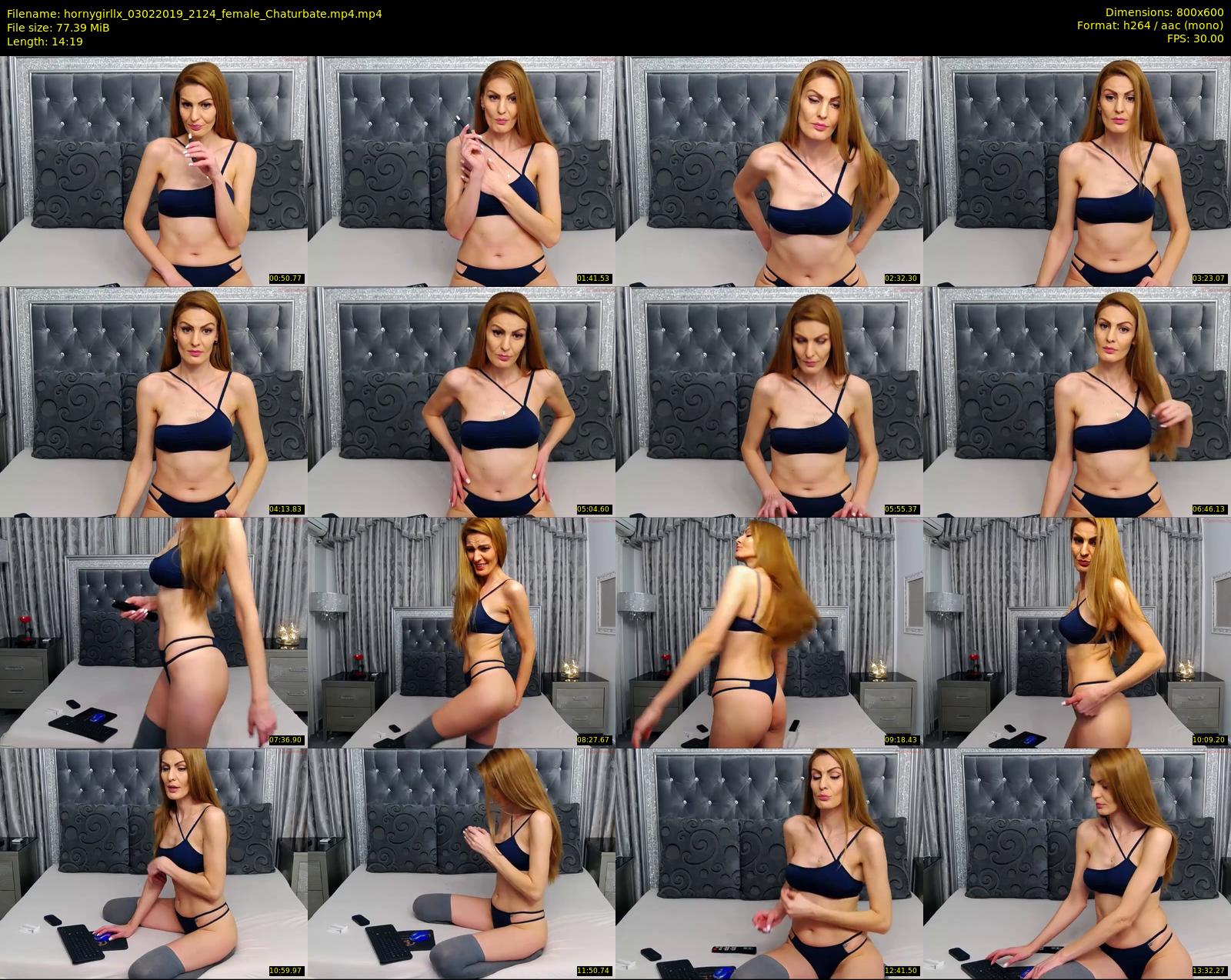hornygirllx — 15 minute Chaturbate female cam show recording, 480p, Feb 3, 2019