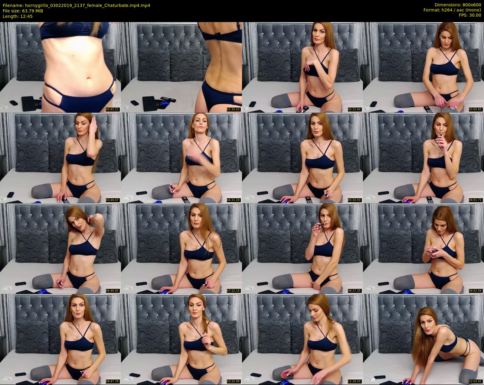 hornygirllx — 13 minute Chaturbate female cam show recording, 480p, Feb 3, 2019