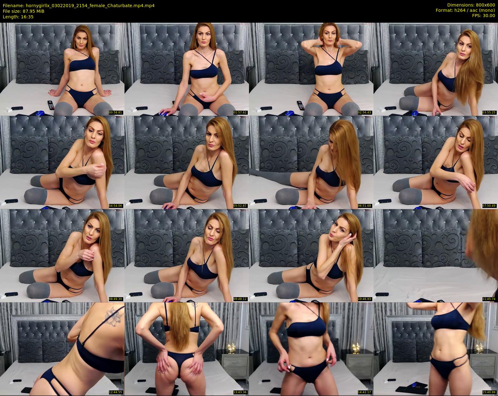 hornygirllx — 17 minute Chaturbate female cam show recording, 480p, Feb 3, 2019