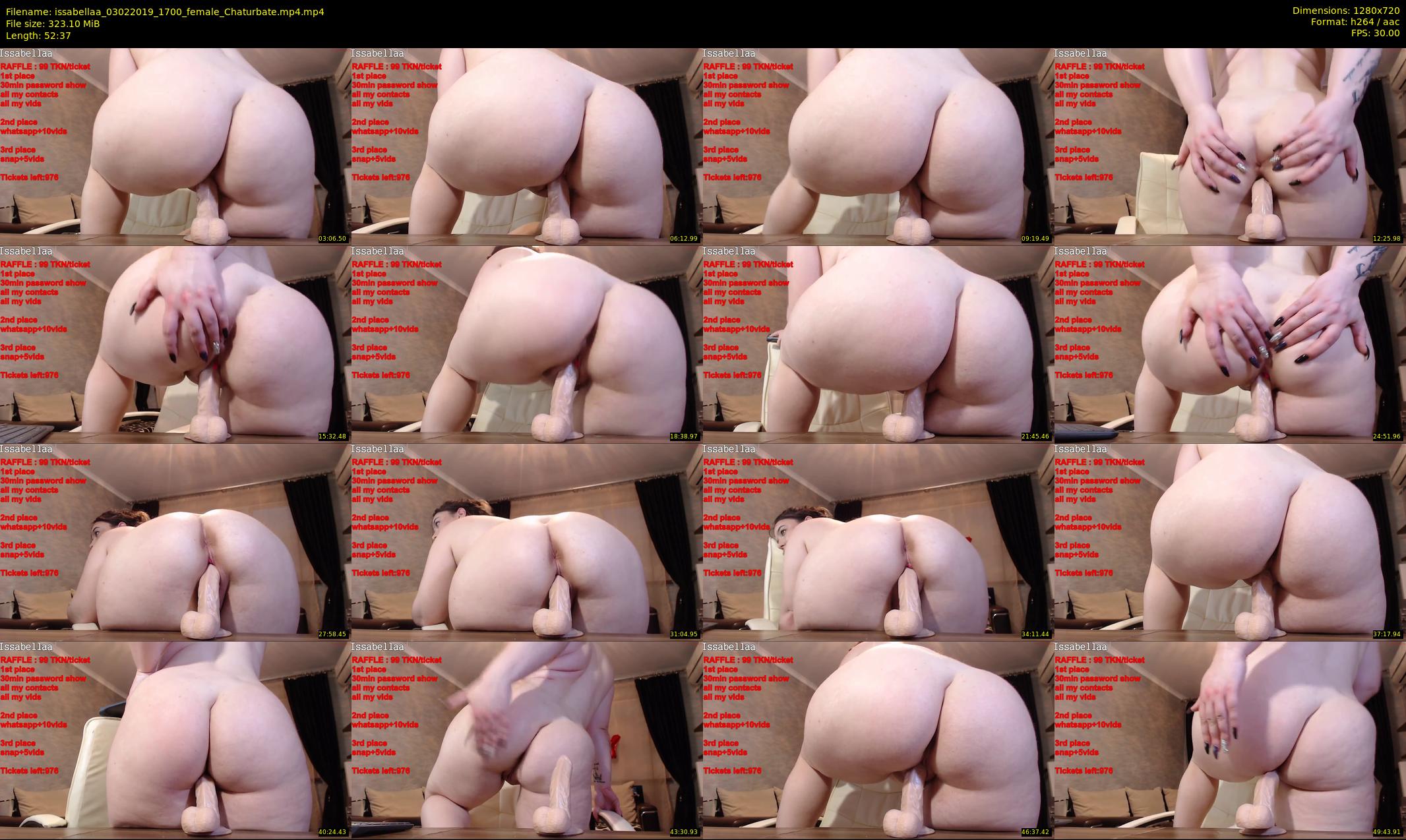 issabellaa — 53 minute Chaturbate female cam show recording, 720p, Feb 3, 2019