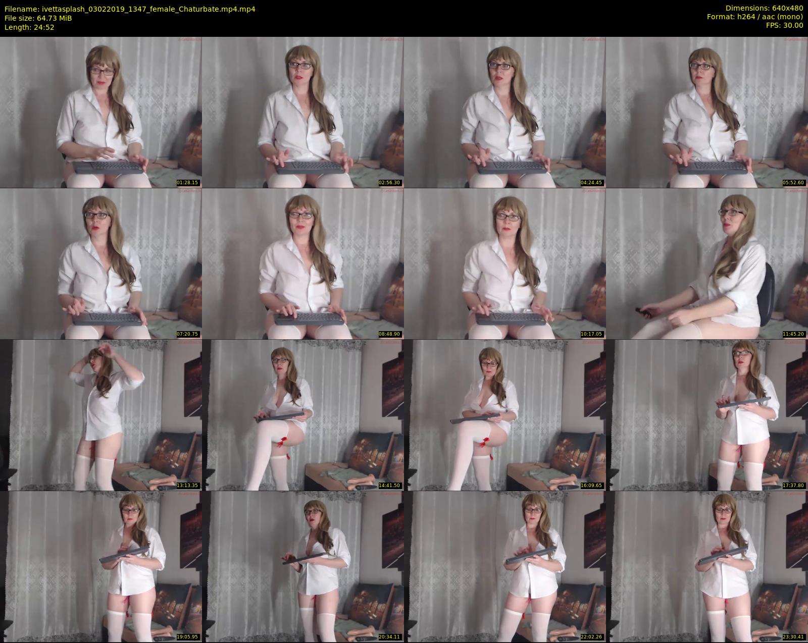 ivettasplash — 25 minute Chaturbate female cam show recording, 480p, Feb 3, 2019