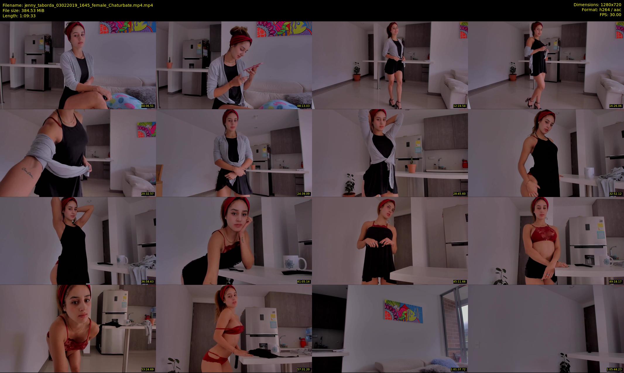jenny_taborda — 70 minute Chaturbate female cam show recording, 720p, Feb 3, 2019