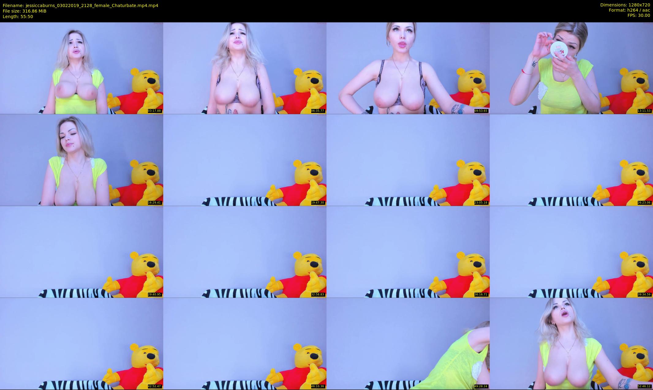 jessiccaburns — 56 minute Chaturbate female cam show recording, 720p, Feb 3, 2019