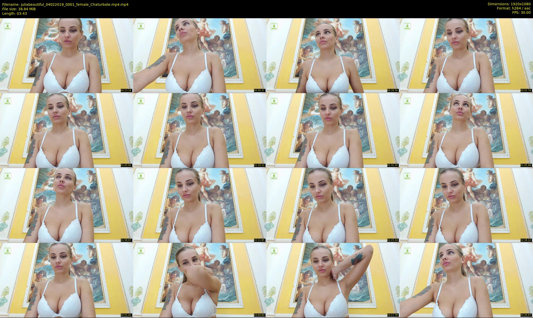 juliabeautiful — 4 minute Chaturbate female cam show recording, 1080p, Feb 4, 2019
