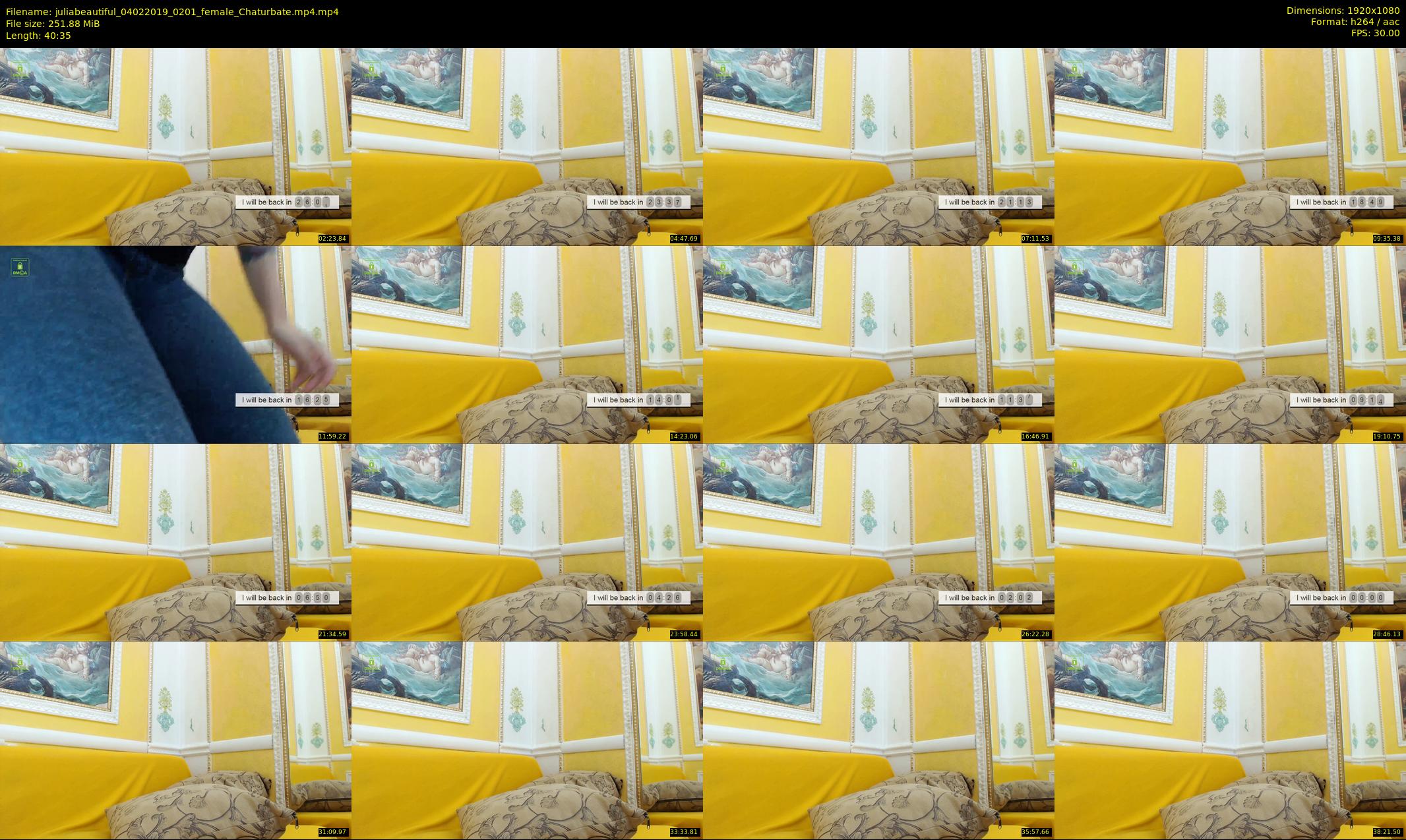 juliabeautiful — 41 minute Chaturbate female cam show recording, 1080p, Feb 4, 2019