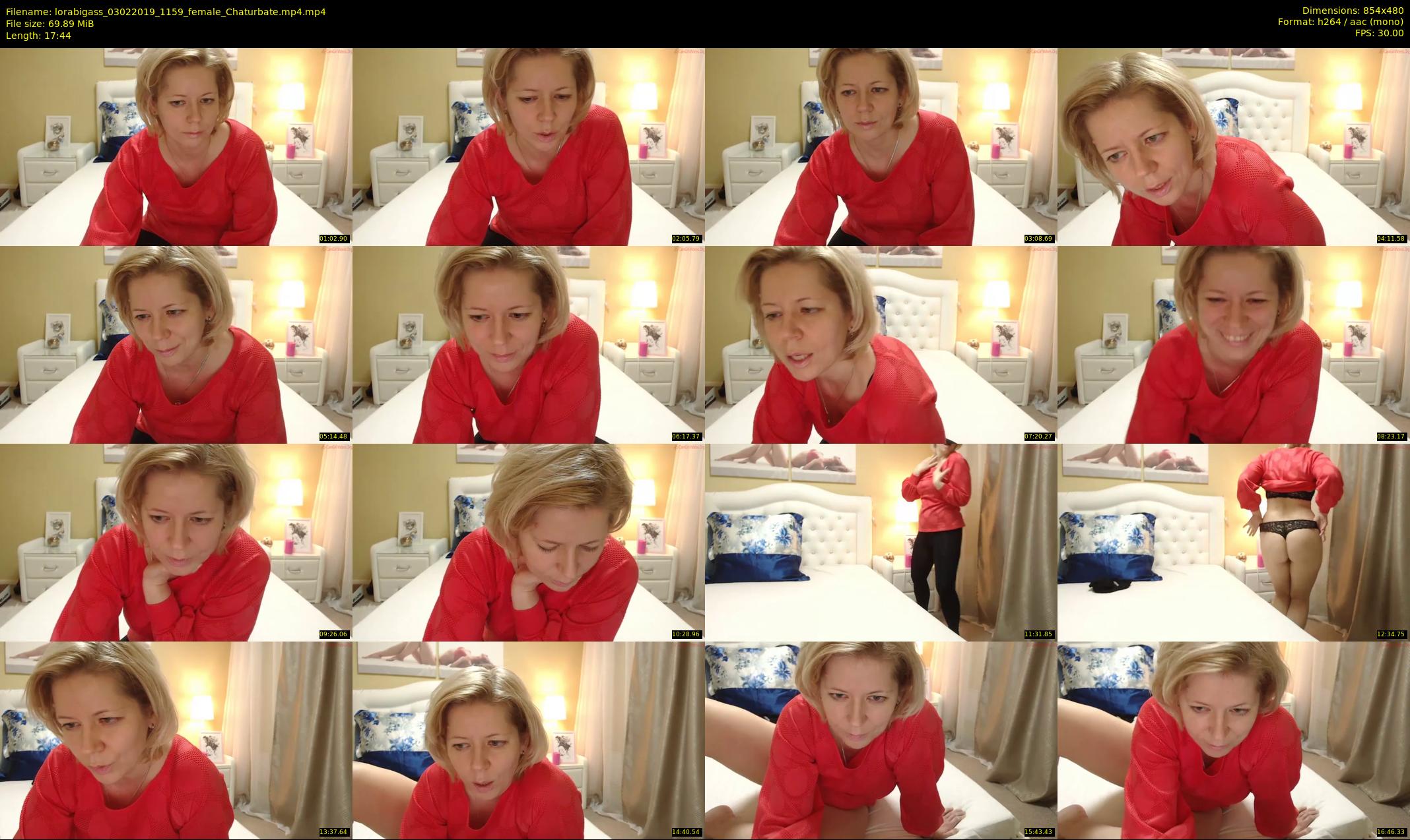 lorabigass — 18 minute Chaturbate female cam show recording, 480p, Feb 3, 2019