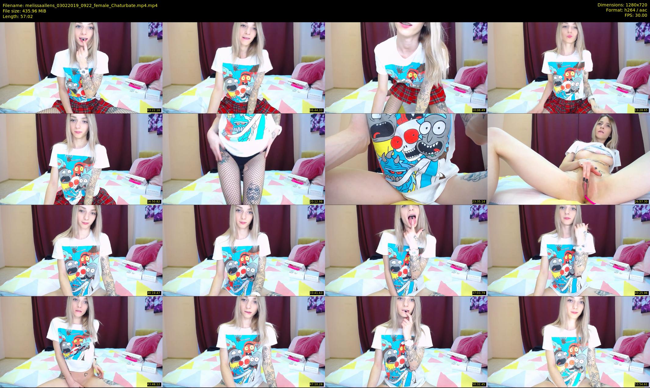 melissaallens — 58 minute Chaturbate female cam show recording, 720p, Feb 3, 2019