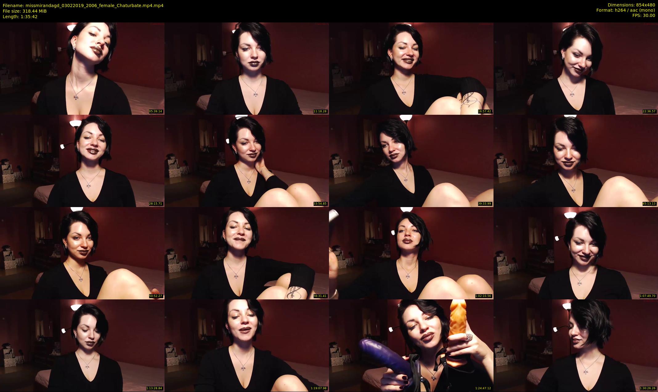 missmirandagd — 96 minute Chaturbate female cam show recording, 480p, Feb 3, 2019