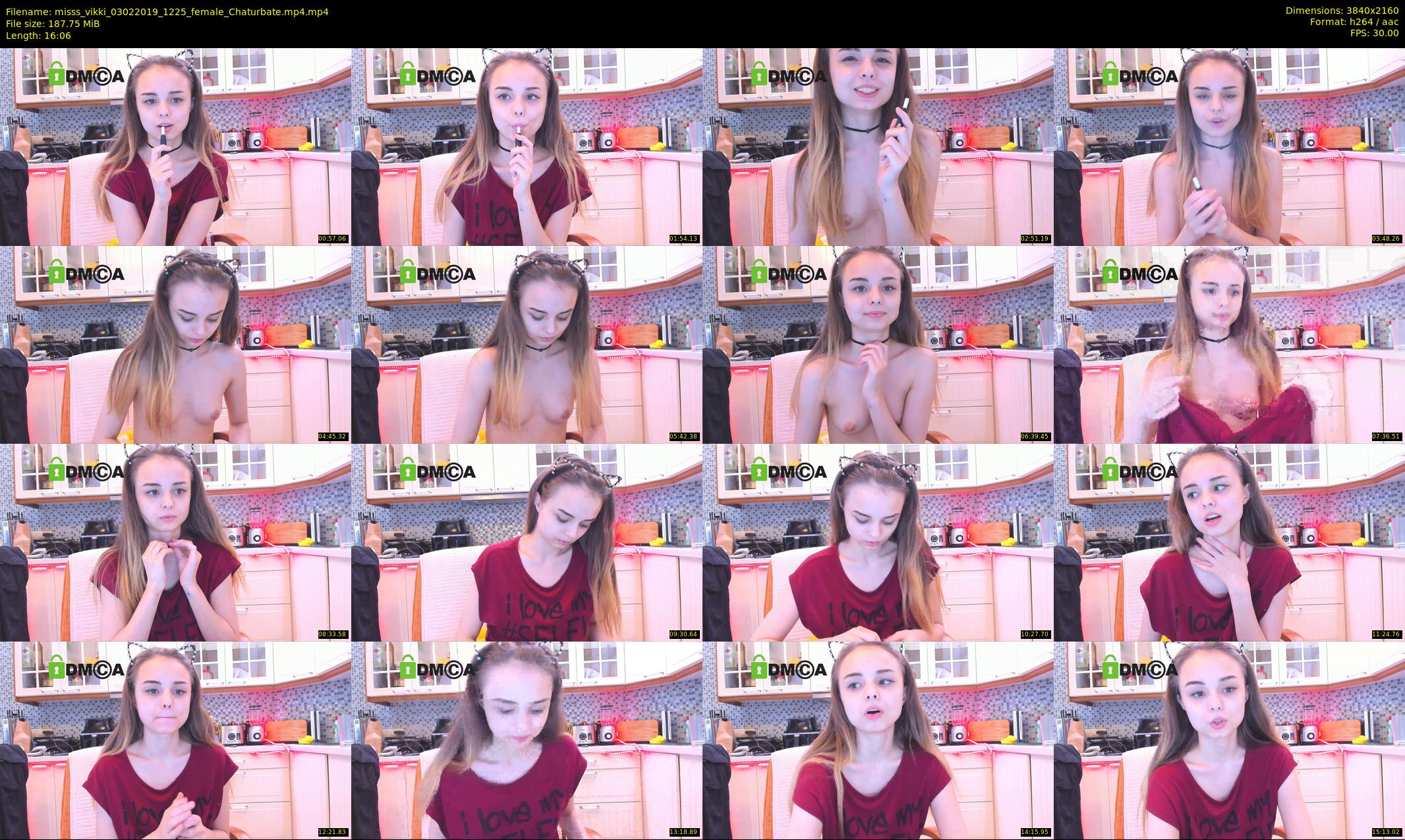 misss_vikki — 17 minute Chaturbate female cam show recording, 4K, Feb 3, 2019