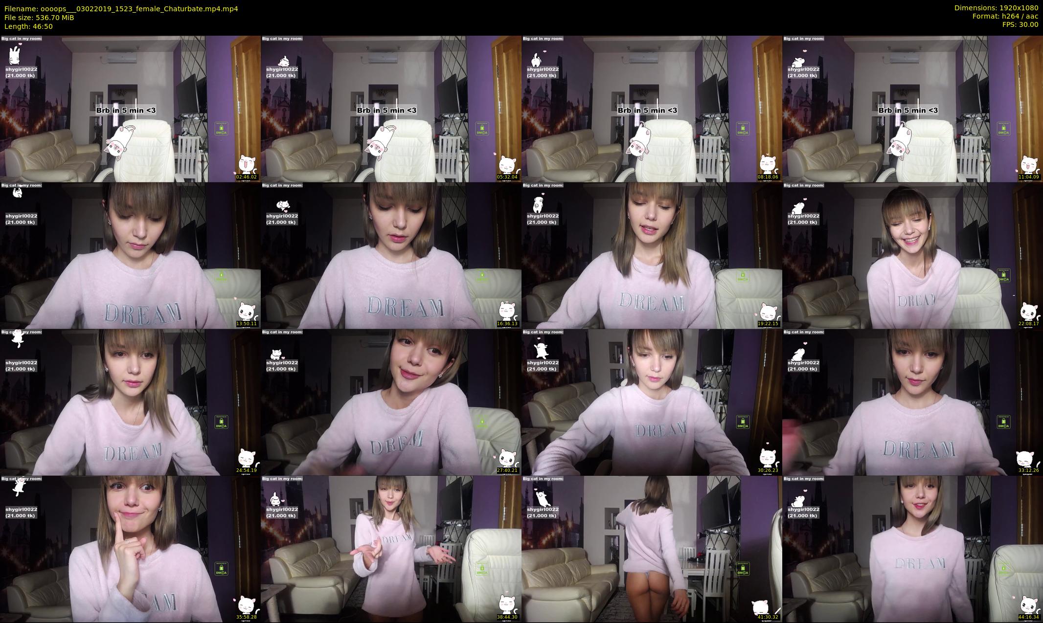 oooops__ — 47 minute Chaturbate female cam show recording, 1080p, Feb 3, 2019