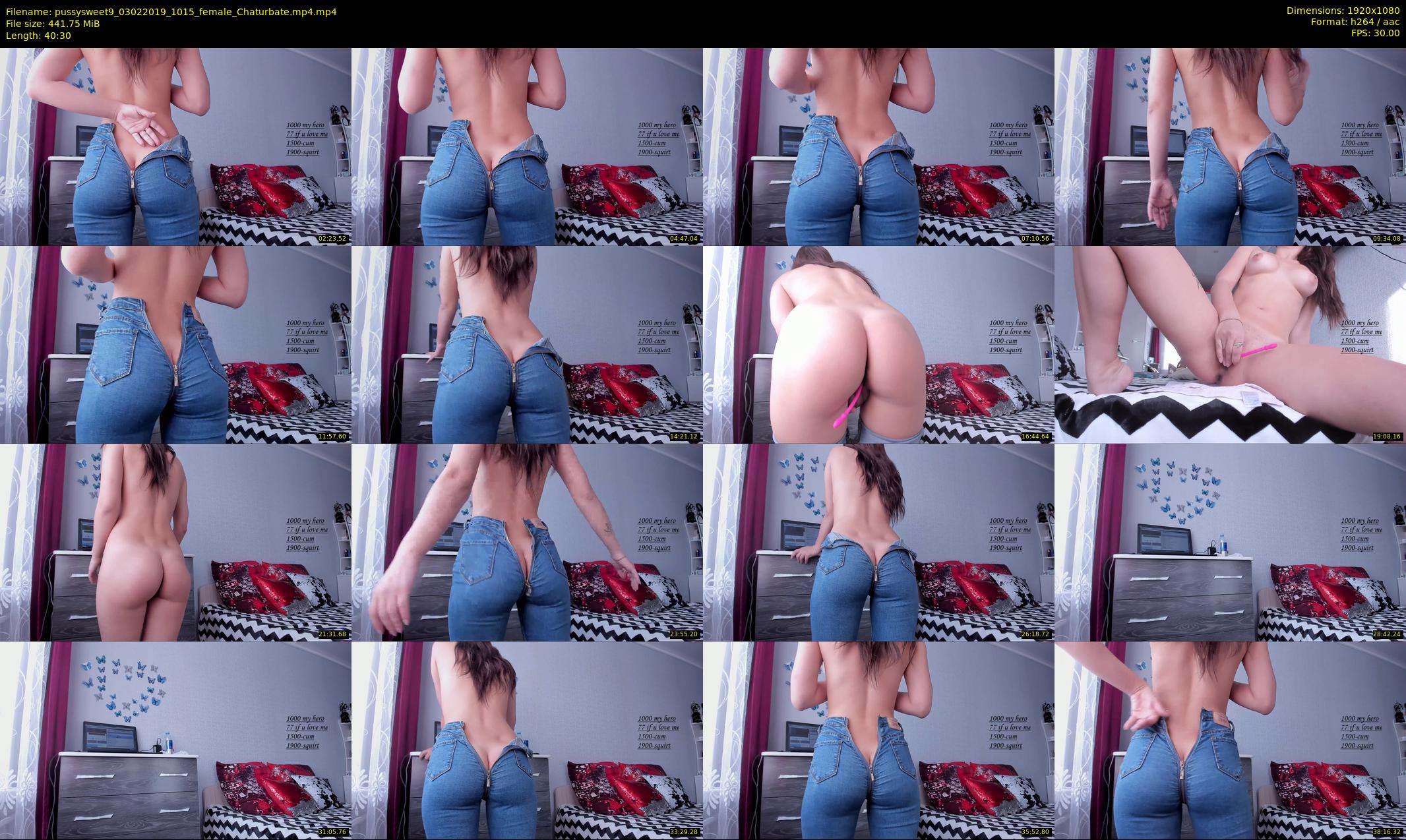 pussysweet9 — 41 minute Chaturbate female cam show recording, 1080p, Feb 3, 2019