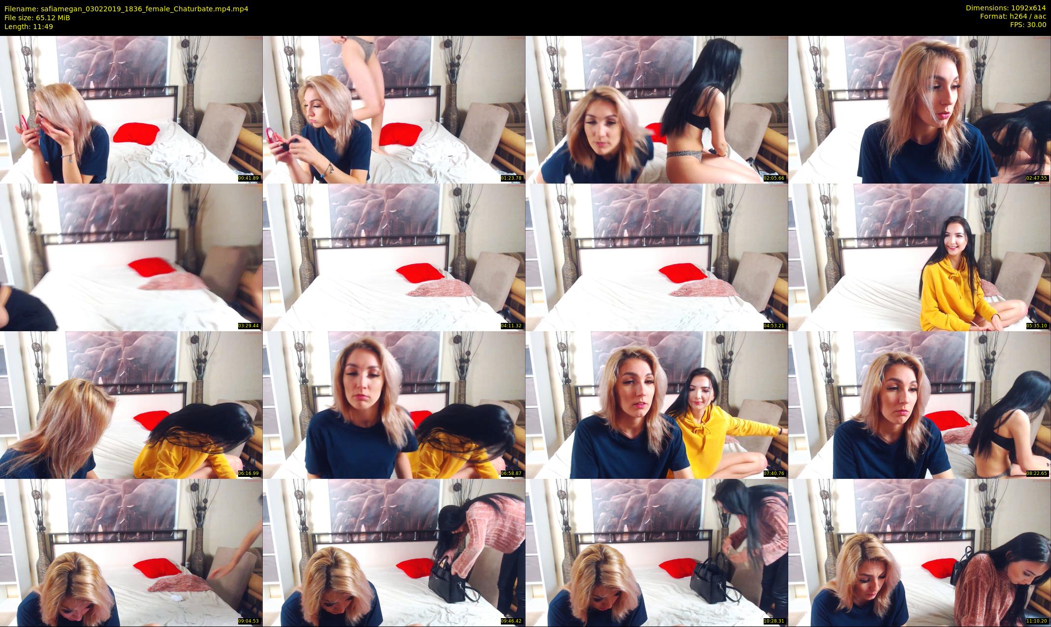 safiamegan — 12 minute Chaturbate couple cam show recording, 480p, Feb 3, 2019