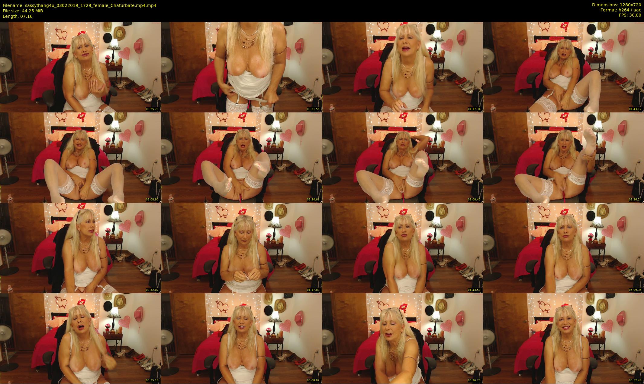 sassythang4u — 8 minute Chaturbate female cam show recording, 720p, Feb 3, 2019