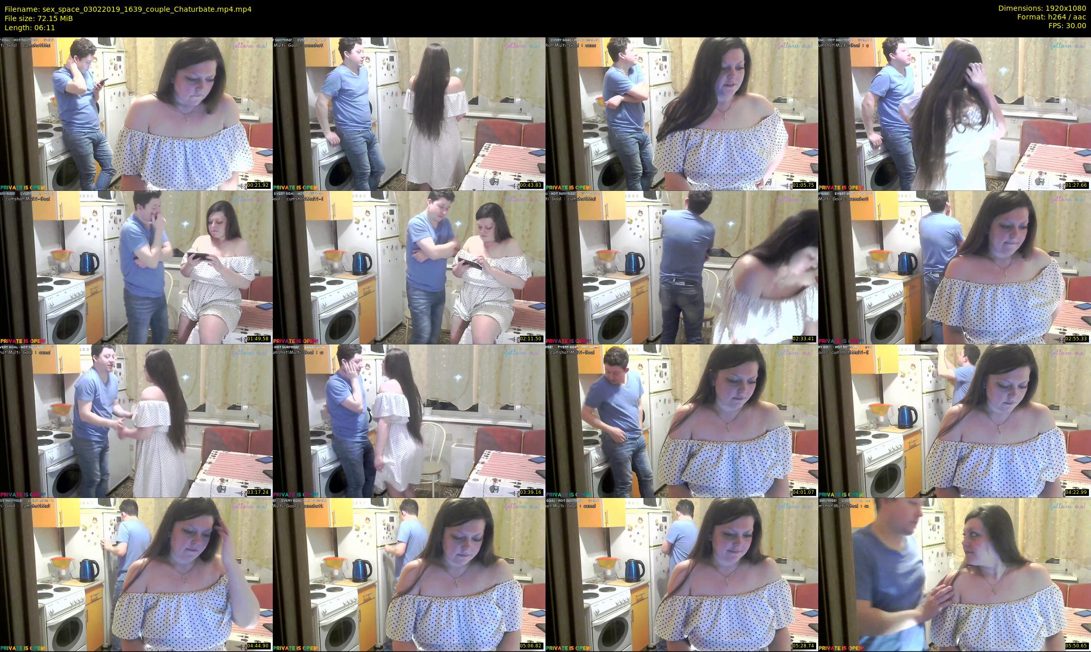 sex_space — 7 minute Chaturbate couple cam show recording, 1080p, Feb 3, 2019
