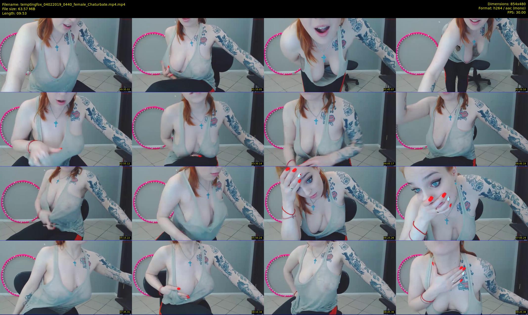 temptingfox — 10 minute Chaturbate female cam show recording, 480p, Feb 4, 2019