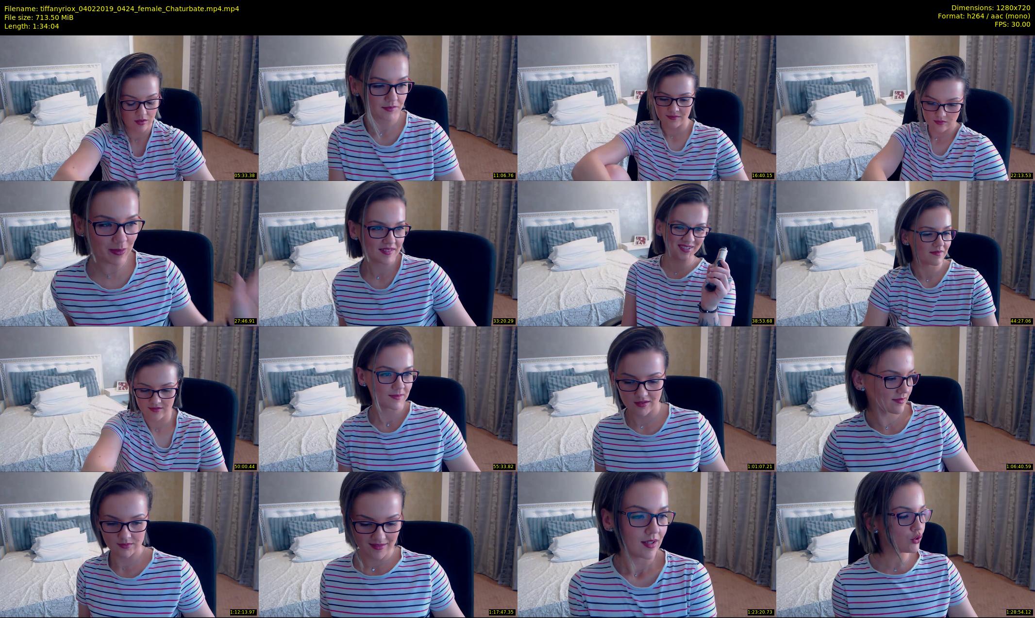 tiffanyriox — 95 minute Chaturbate female cam show recording, 720p, Feb 4, 2019