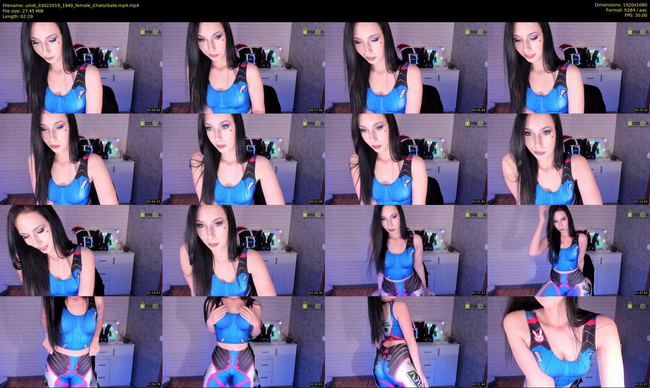 uindi — 3 minute Chaturbate female cam show recording, 1080p, Feb 3, 2019