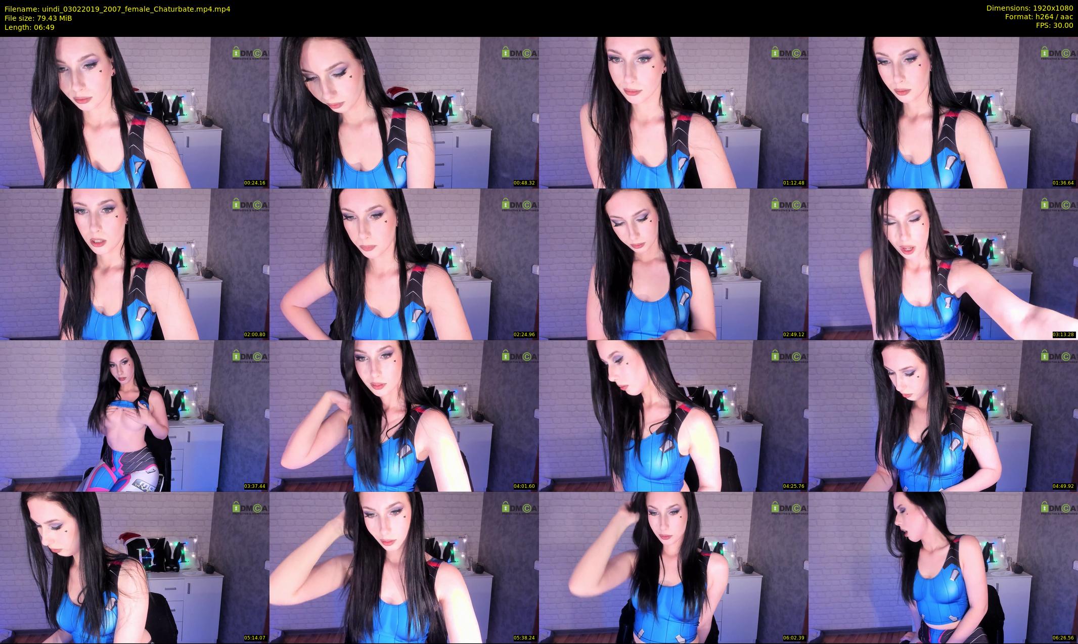 uindi — 7 minute Chaturbate female cam show recording, 1080p, Feb 3, 2019