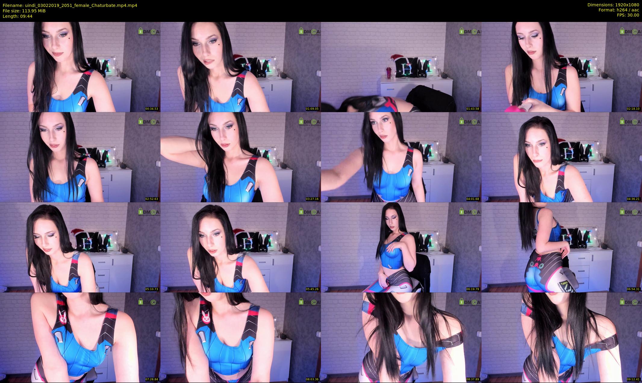 uindi — 10 minute Chaturbate female cam show recording, 1080p, Feb 3, 2019