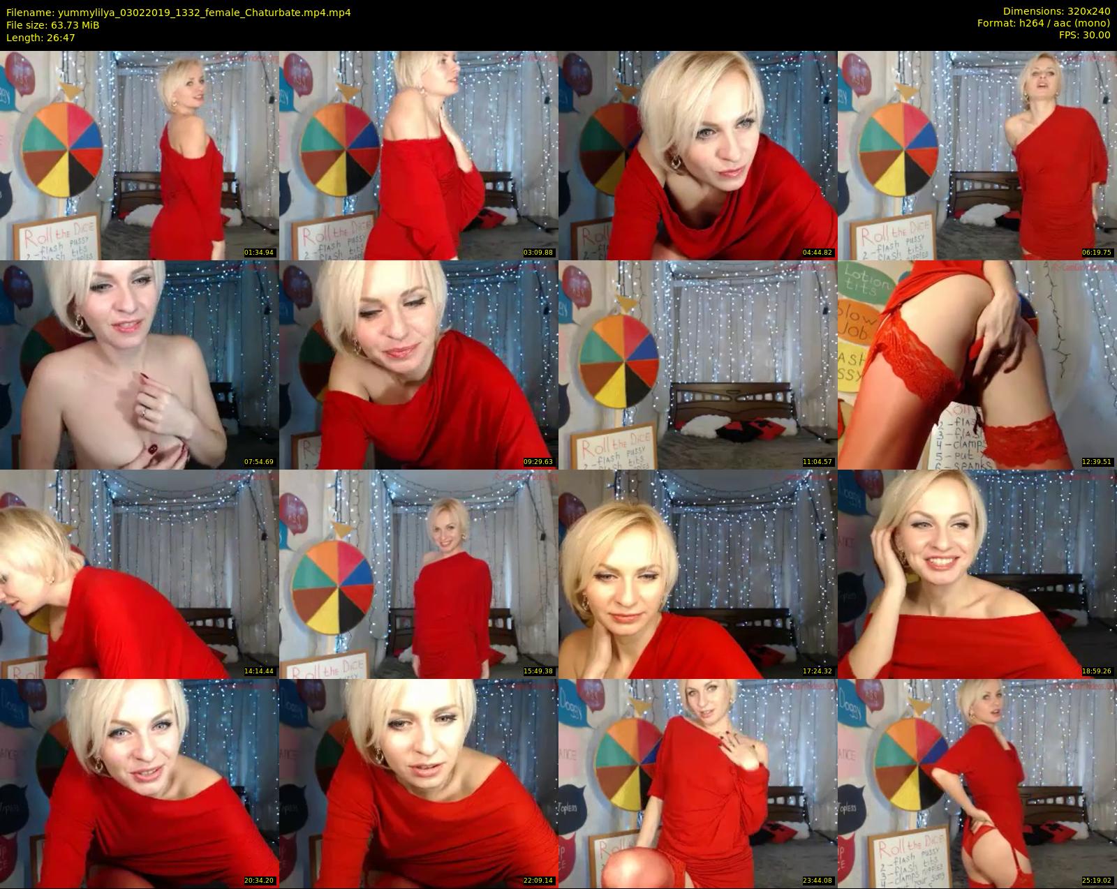 yummylilya — 27 minute Chaturbate female cam show recording, SD, Feb 3, 2019