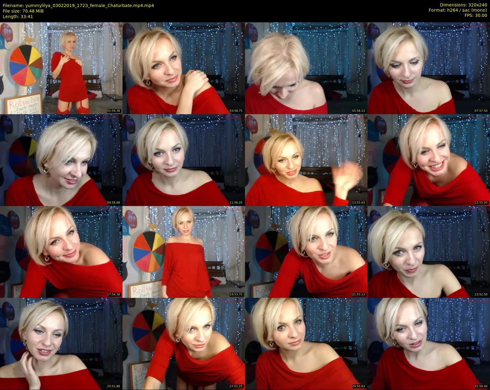 yummylilya — 34 minute Chaturbate female cam show recording, SD, Feb 3, 2019