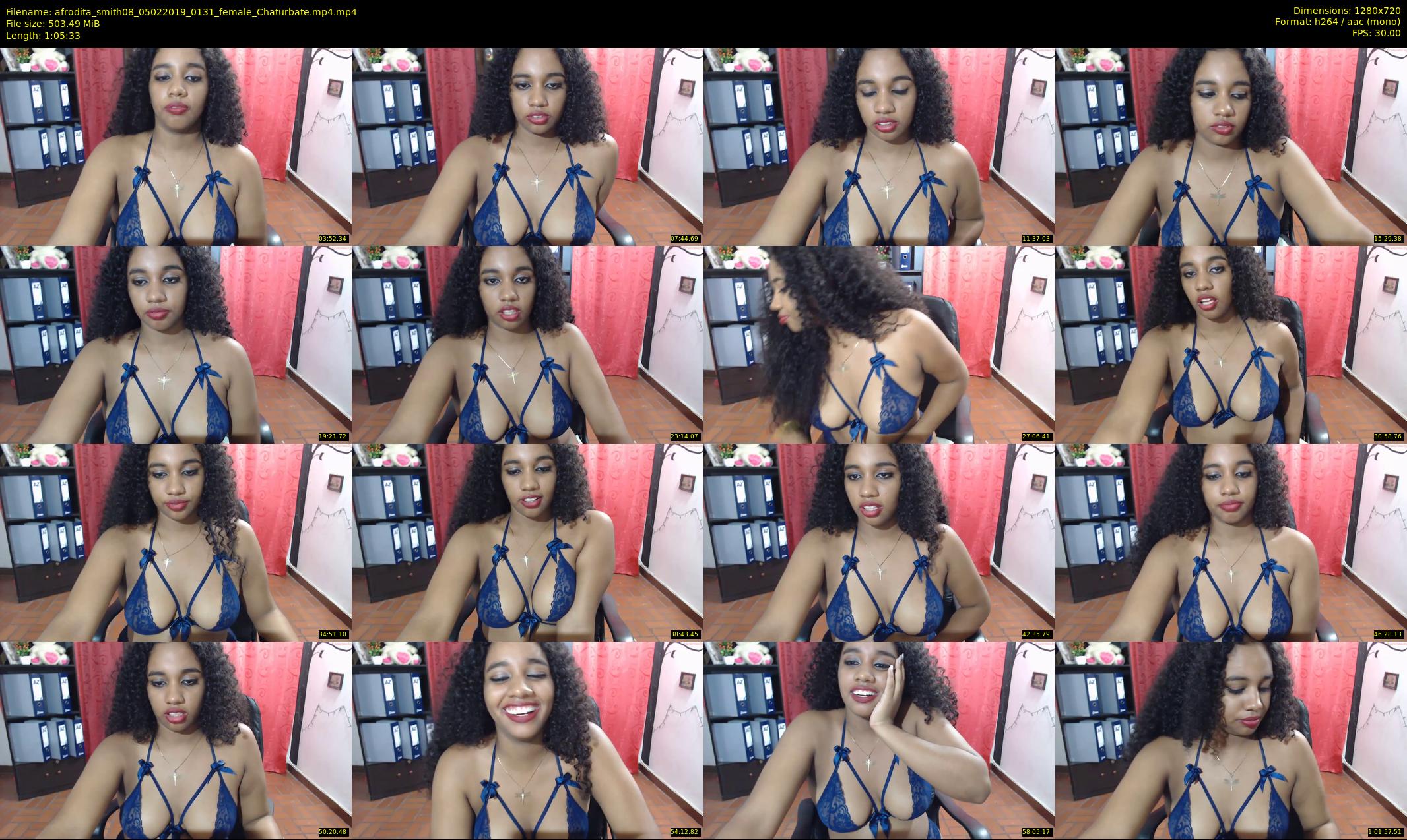 afrodita_smith08 — 66 minute Chaturbate female cam show recording, 720p, Feb 5, 2019