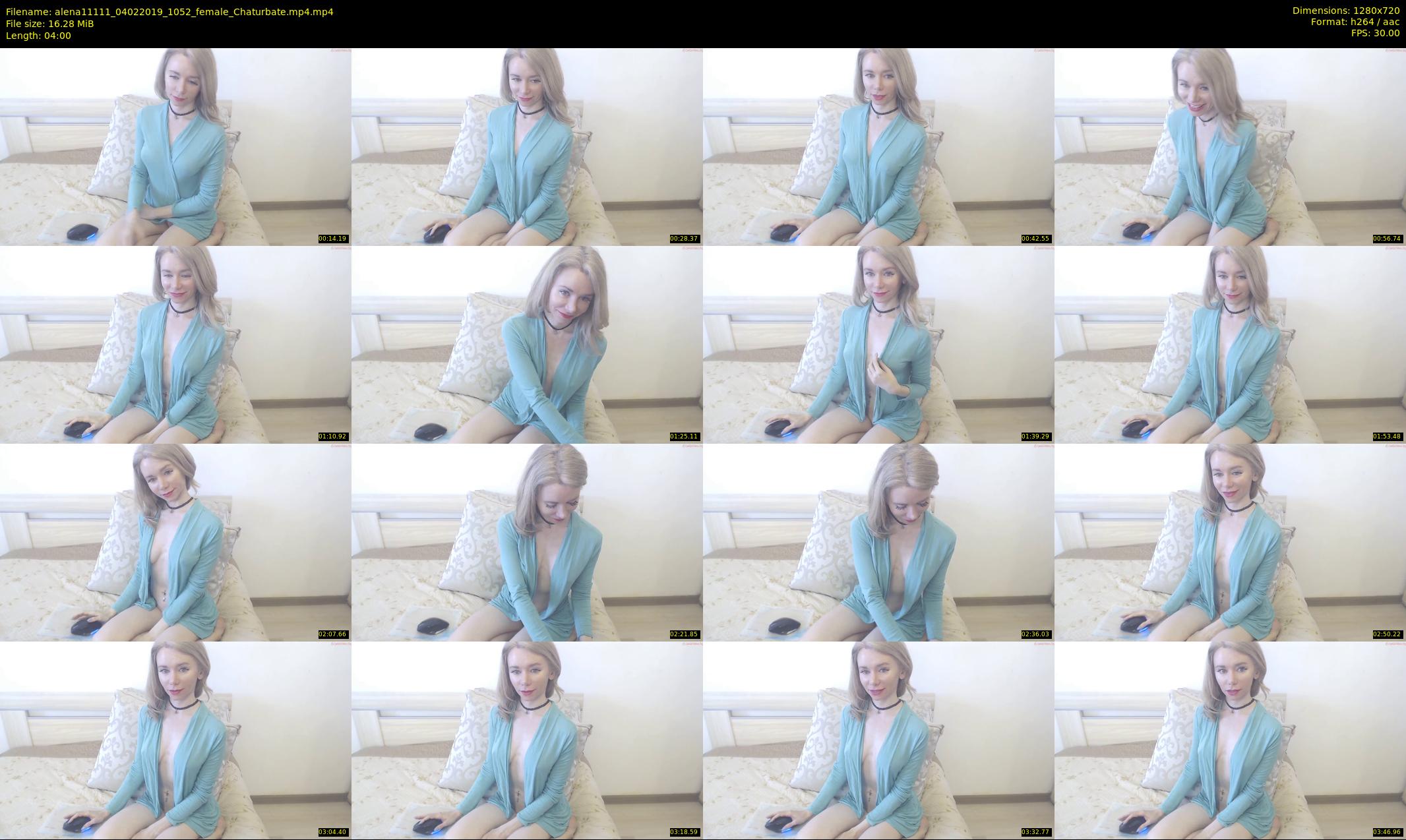 alena11111 — 4 minute Chaturbate female cam show recording, 720p, Feb 4, 2019