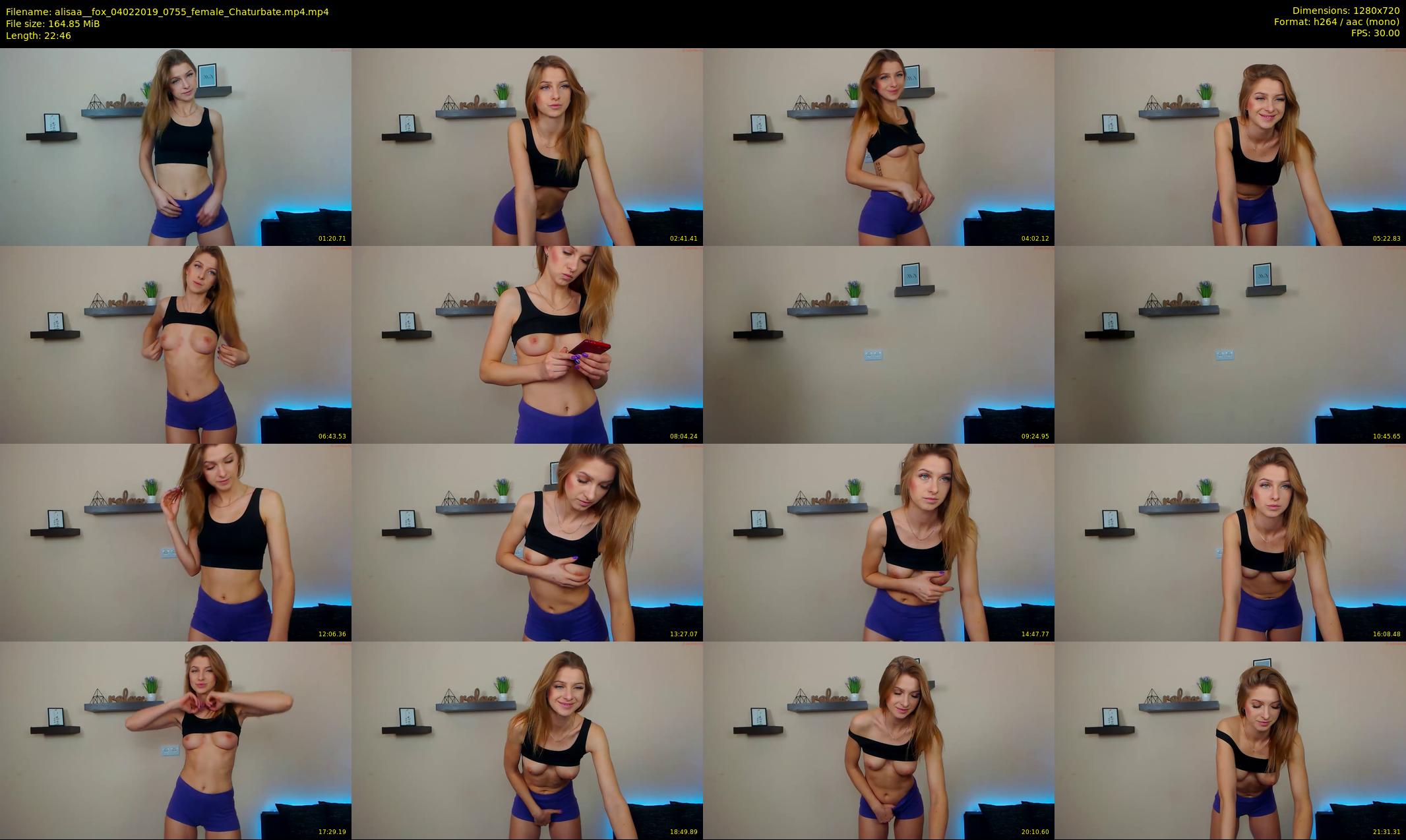 alisaa__fox — 23 minute Chaturbate female cam show recording, 720p, Feb 4, 2019