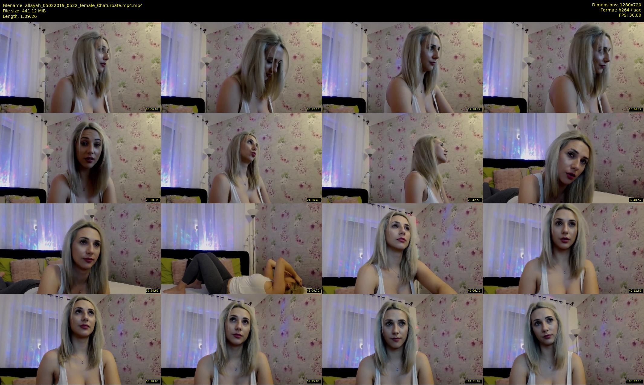 allayah — 70 minute Chaturbate female cam show recording, 720p, Feb 5, 2019
