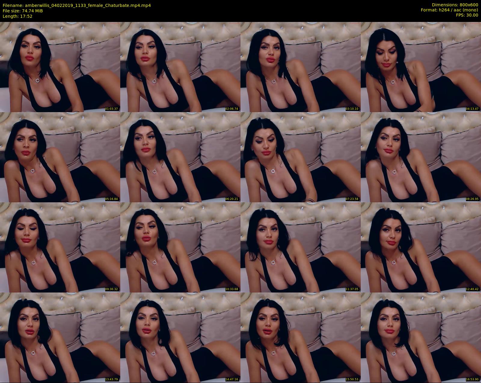 amberwillis — 18 minute Chaturbate female cam show recording, 480p, Feb 4, 2019