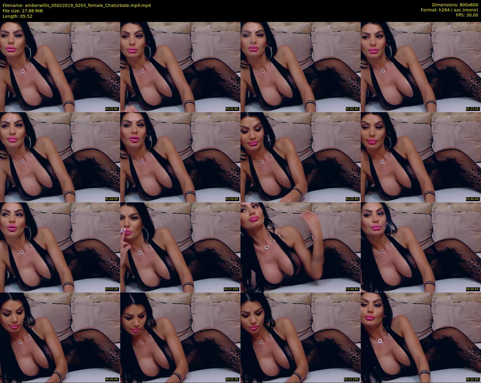 amberwillis — 6 minute Chaturbate female cam show recording, 480p, Feb 5, 2019