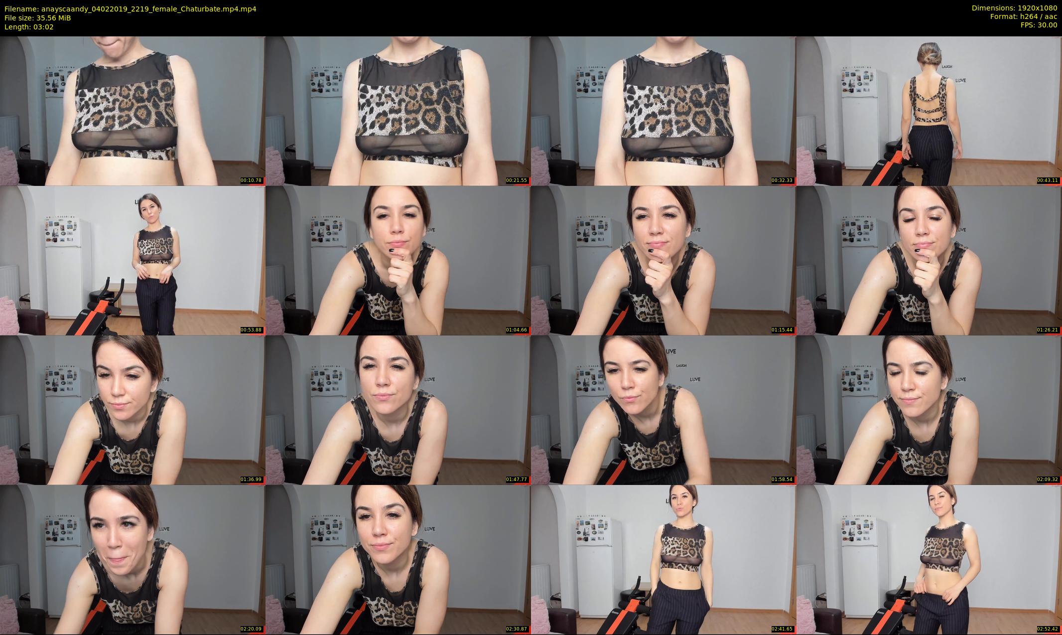 anayscaandy — 4 minute Chaturbate female cam show recording, 1080p, Feb 4, 2019