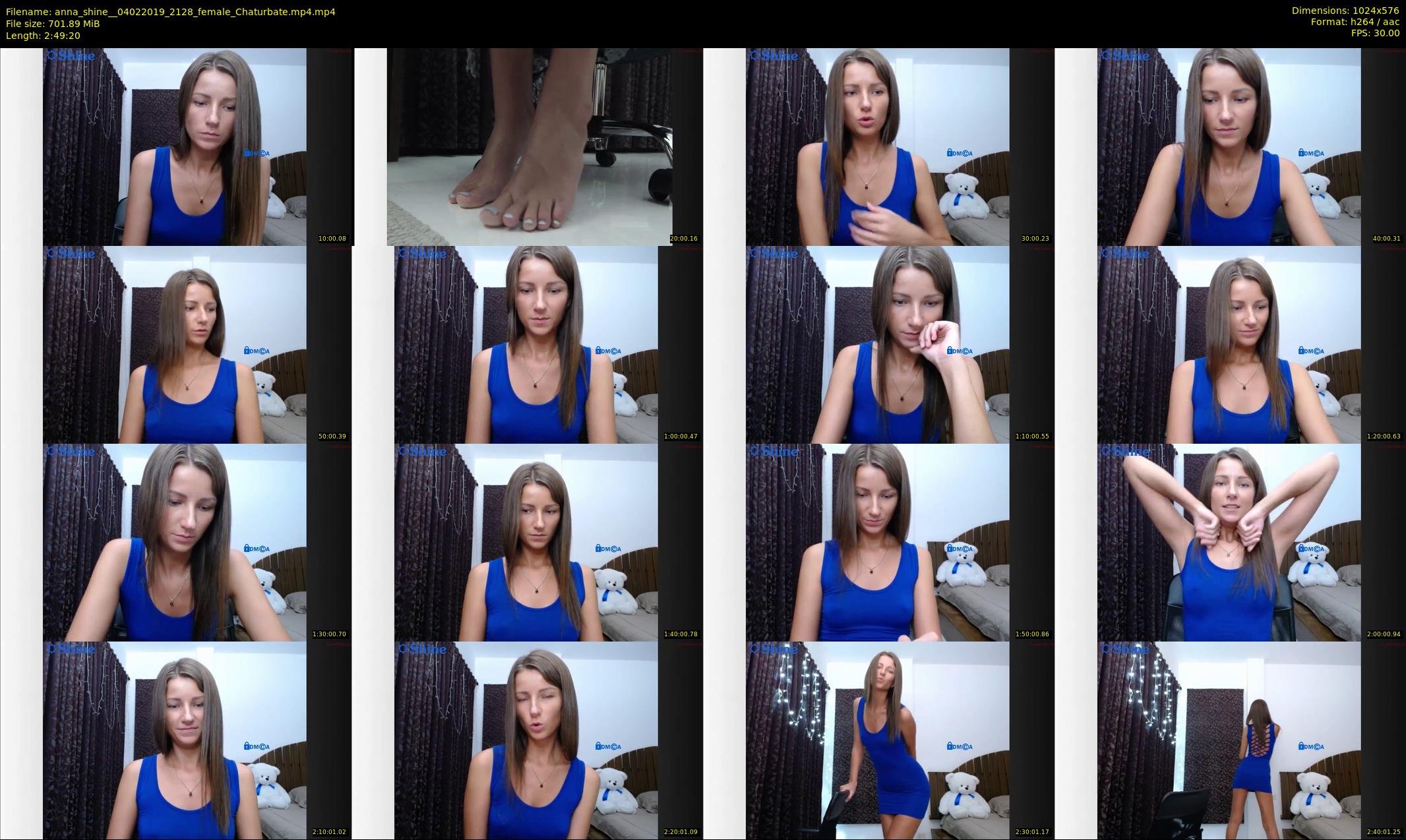 anna_shine_ — 170 minute Chaturbate female cam show recording, 480p, Feb 4, 2019