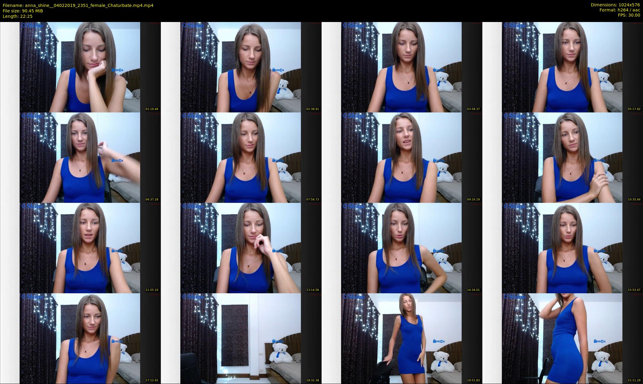 anna_shine_ — 23 minute Chaturbate female cam show recording, 480p, Feb 4, 2019