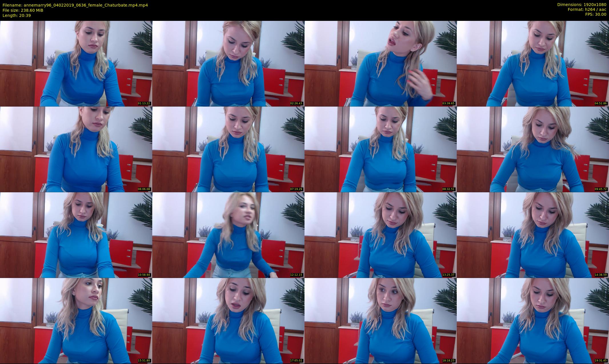 annemarry96 — 21 minute Chaturbate female cam show recording, 1080p, Feb 4, 2019