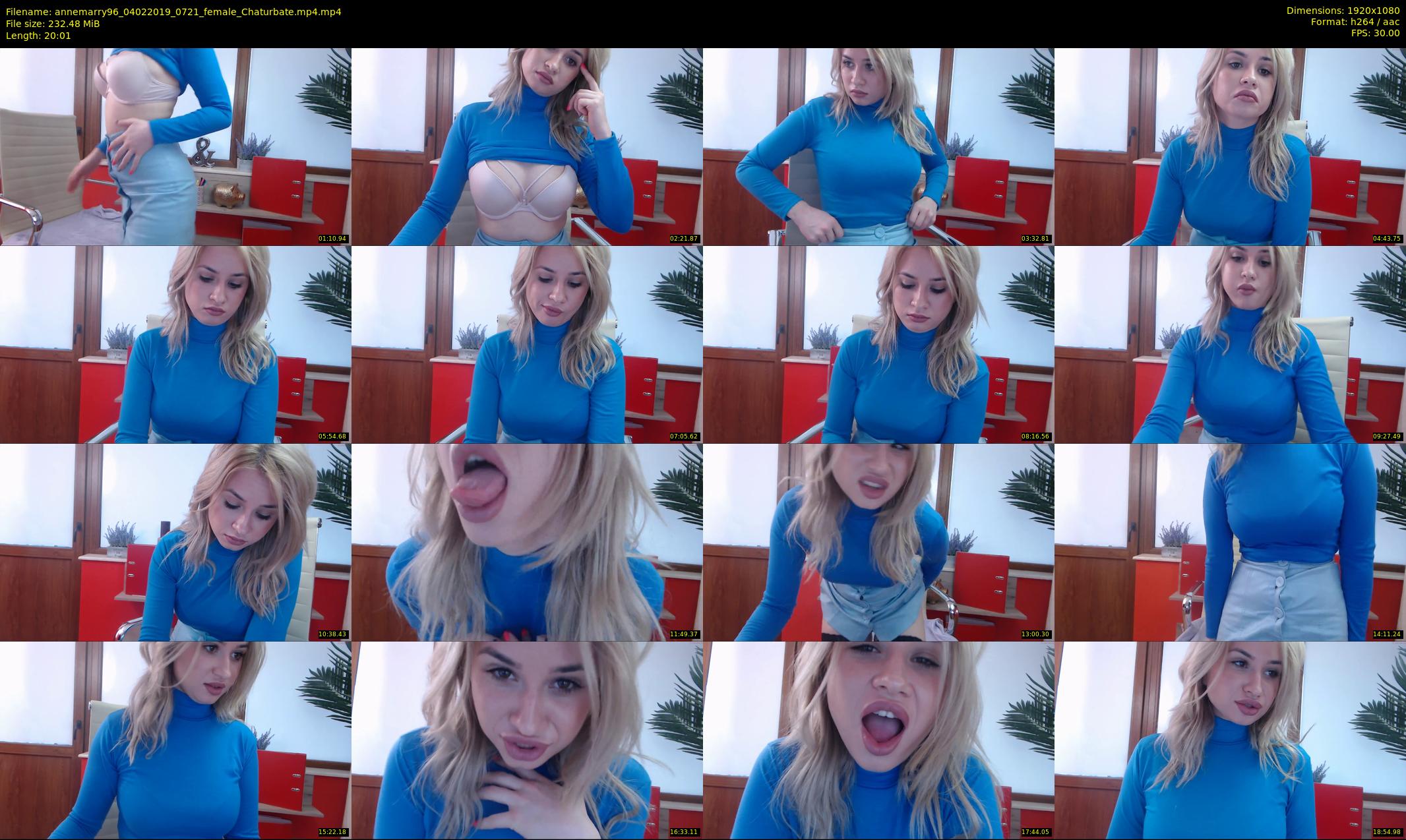 annemarry96 — 21 minute Chaturbate female cam show recording, 1080p, Feb 4, 2019