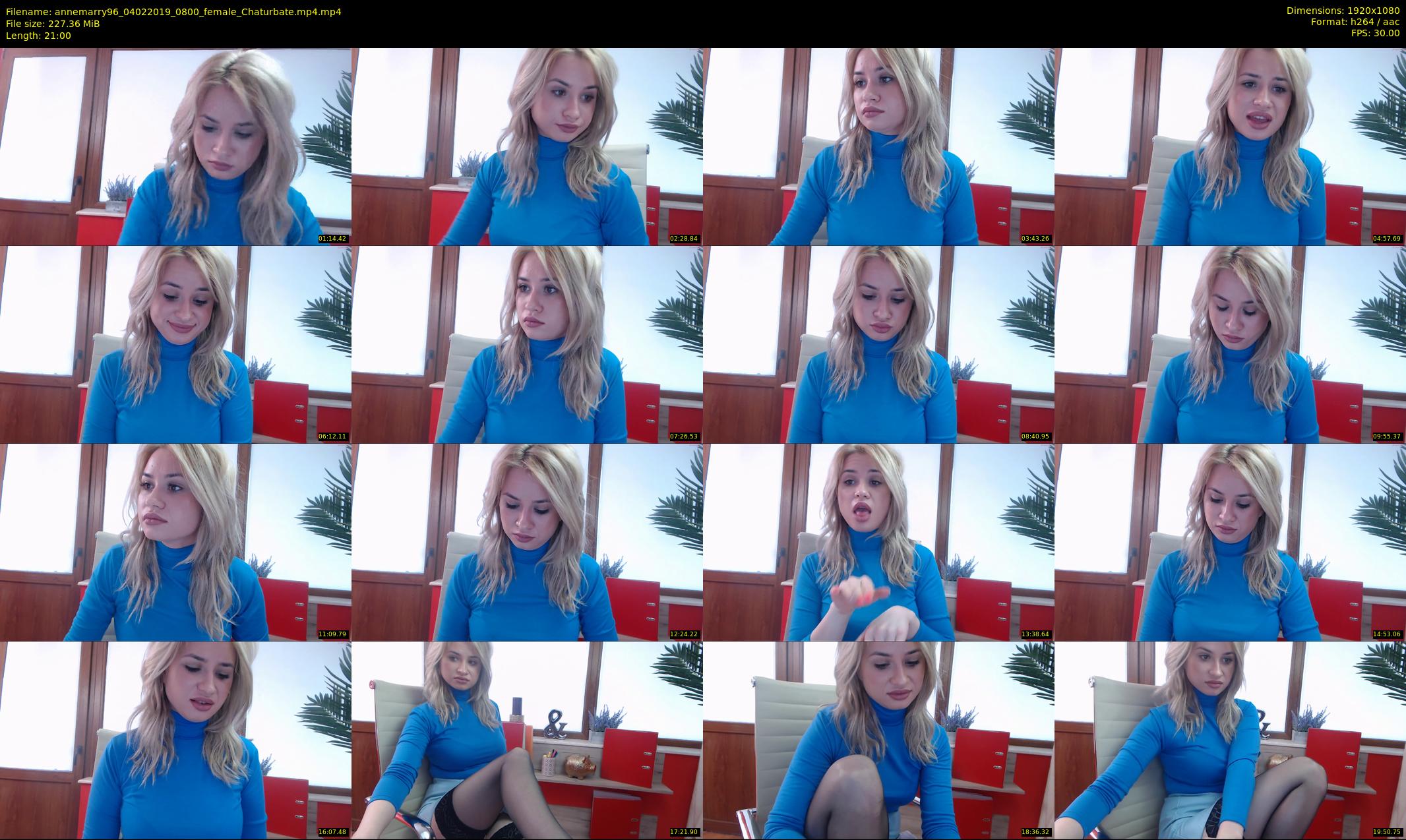 annemarry96 — 21 minute Chaturbate female cam show recording, 1080p, Feb 4, 2019