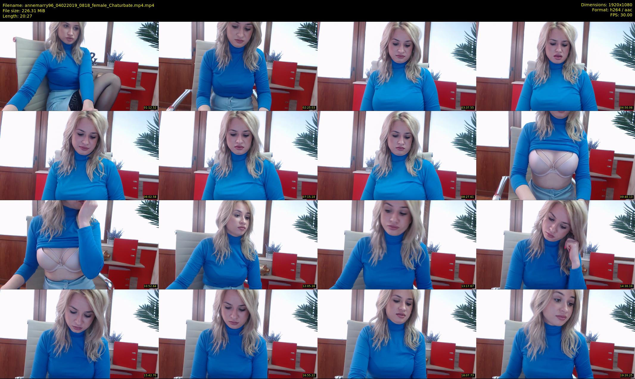 annemarry96 — 21 minute Chaturbate female cam show recording, 1080p, Feb 4, 2019