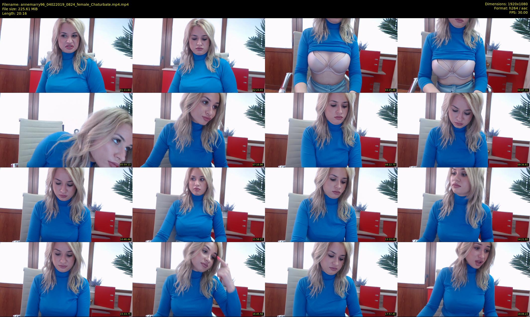 annemarry96 — 21 minute Chaturbate female cam show recording, 1080p, Feb 4, 2019