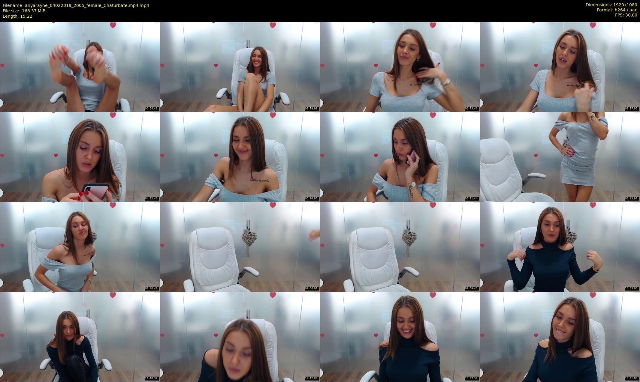anyarayne — 16 minute Chaturbate female cam show recording, 1080p, Feb 4, 2019