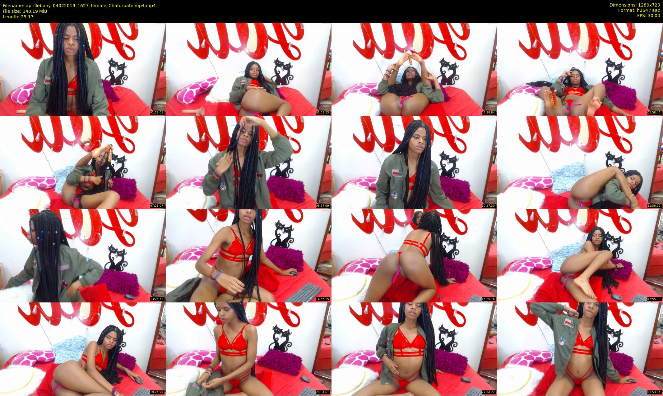 aprillebony — 26 minute Chaturbate female cam show recording, 720p, Feb 4, 2019