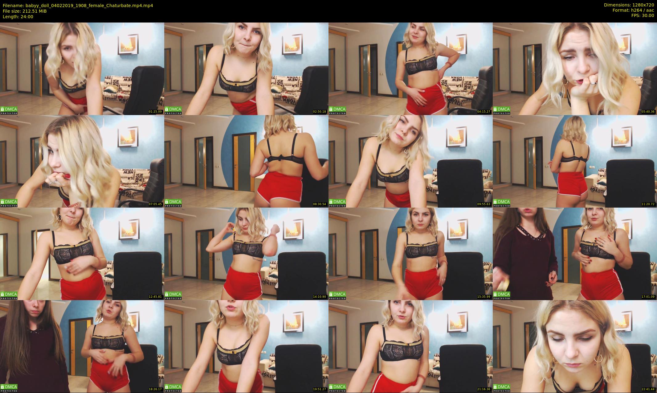babyy_doll — 24 minute Chaturbate female cam show recording, 720p, Feb 4, 2019