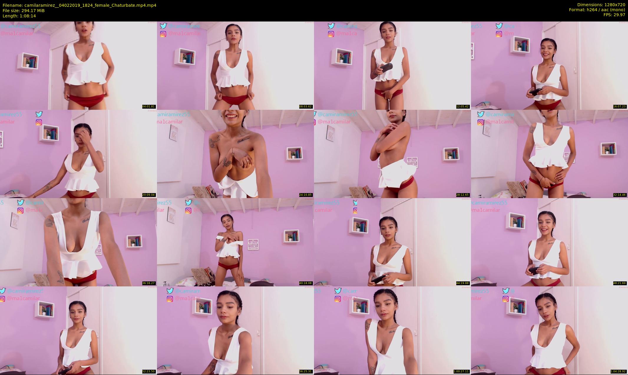 camilaramirez_ — 69 minute Chaturbate female cam show recording, 720p, Feb 4, 2019