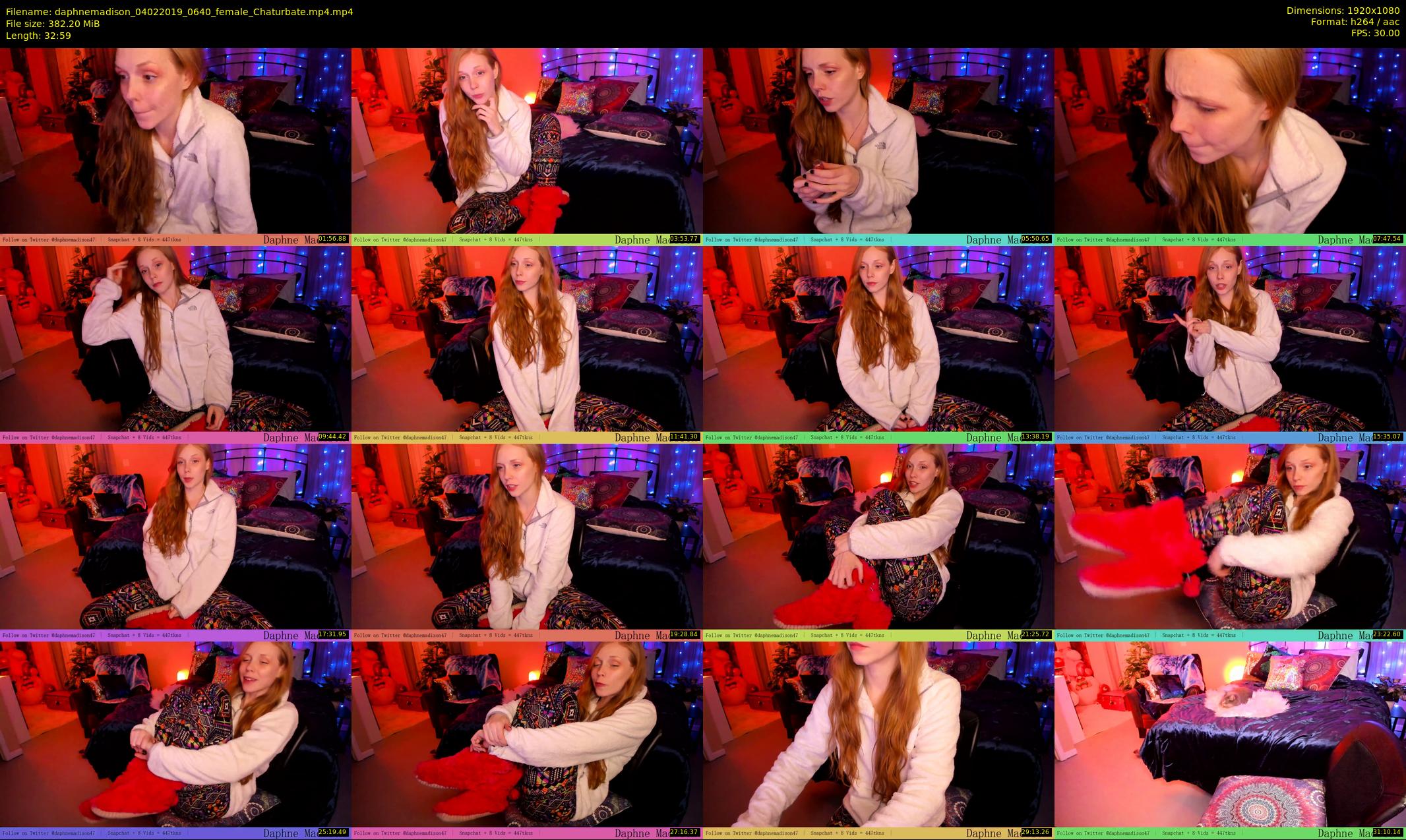 daphnemadison — 33 minute Chaturbate couple cam show recording, 1080p, Feb 4, 2019