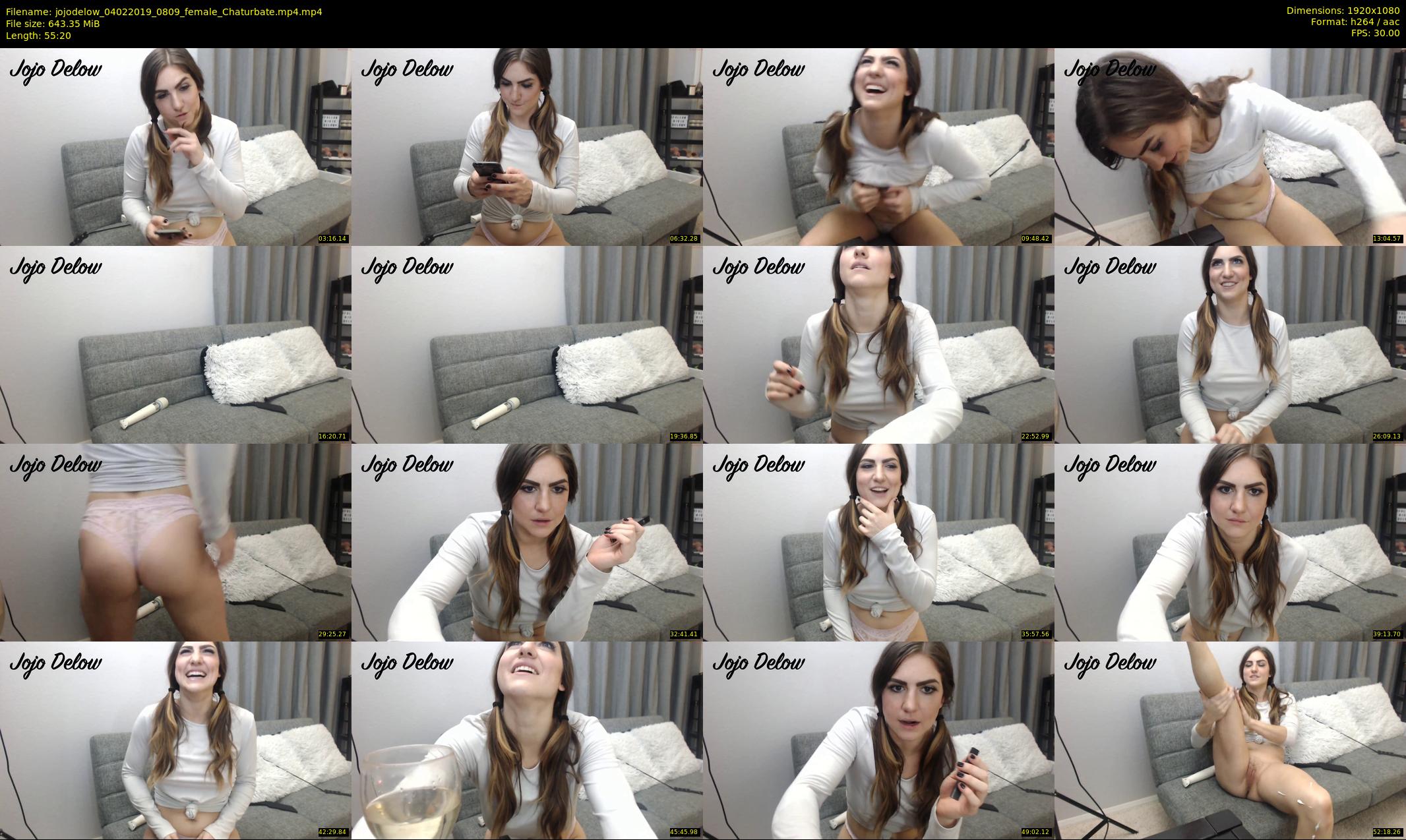 jojodelow — 56 minute Chaturbate female cam show recording, 1080p, Feb 4, 2019