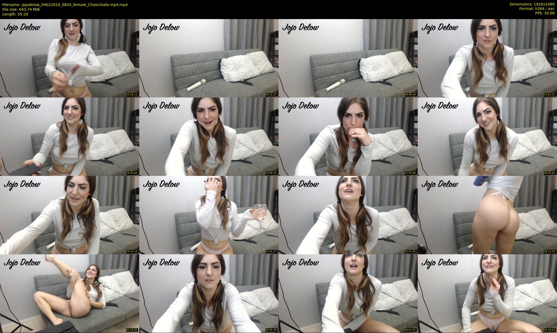 jojodelow — 56 minute Chaturbate female cam show recording, 1080p, Feb 4, 2019