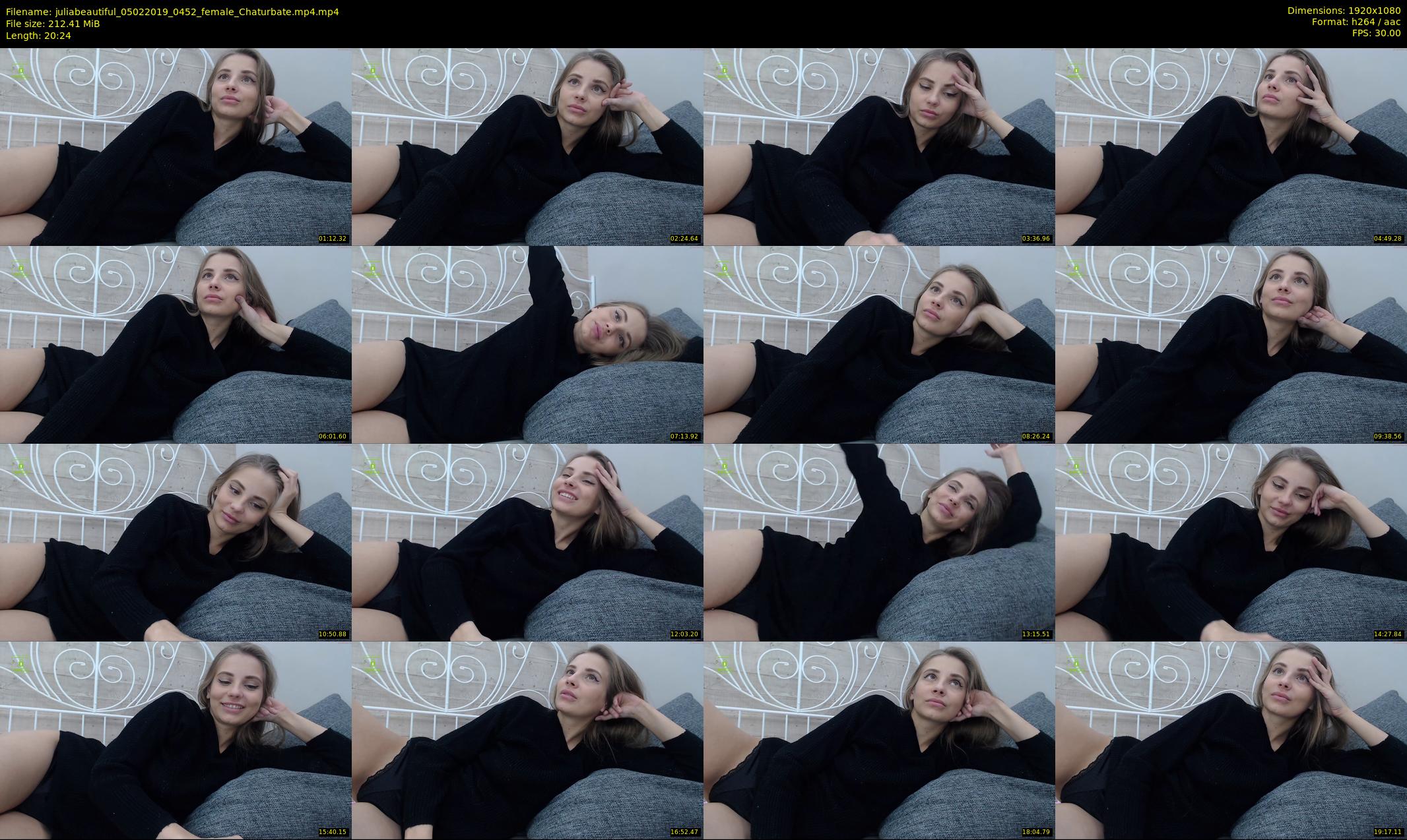 juliabeautiful — 21 minute Chaturbate female cam show recording, 1080p, Feb 5, 2019